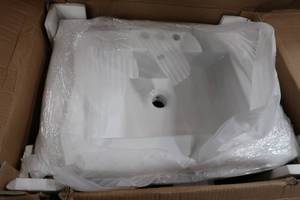 24 in. Bath Vanity with Single Sink Vanity Top in Antique Coffee with White Ceramic Basin by Legion Furniture
