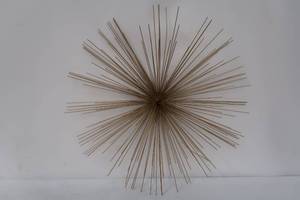 32 Contemporary Iron Starburst Wall Decor Gold - Olivia & May