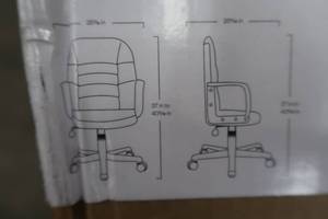 Office Chair Bonded Leather Black - Room Essentials