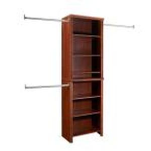 Closetmaid Impressions Standard 60 in. W - 120 in. W Dark Cherry Wood Closet System