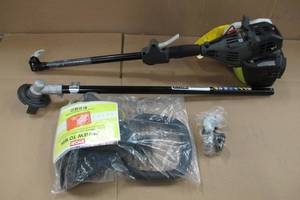 lot 31 image: Ryobi 4-Cycle 30cc Attachment Capable Straight Shaft Gas Trimmer