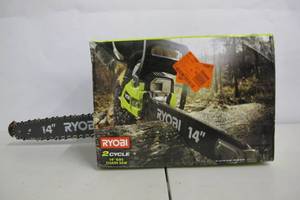 lot 54 image: 14 in. 37cc 2-Cycle Gas Chainsaw