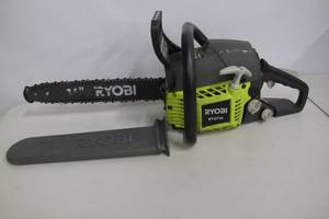 lot 68 image: Ryobi-16 in. 37cc 2-Cycle Gas Chainsaw with Heavy-Duty Case.