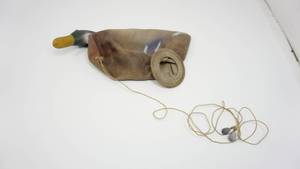 lot 33 image: Vintage Duck Decoy Rubber Latex Mallard