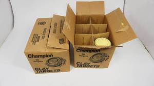 lot 125 image: Vintage Champion Federal Yellow Clay Targets