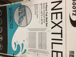 Lot of 2  Bootz Nextile 4 Pc Tub Wall Set not used see pictures
