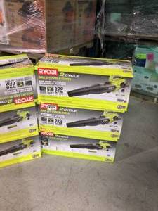Pallet with Ryobi Leaf blowers customer returns see pictures