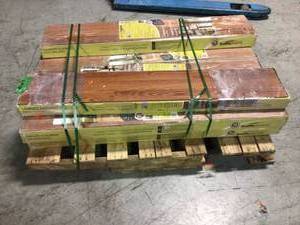 Pallet with 10 cases Oak 12 mm Thick x 8.03 in. Wide x 47.64 in. Length Laminate Flooring (15.94 sq. ft.  case) see pictures