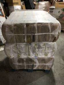 Pallet with Ecobatt Fiberglass Insulation Batt High Density 3 12 in x 15 in x 93 in not used see pictures