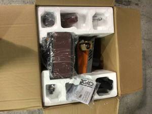 Ridgid Oscillating EdgeBelt Spindle Sander open box see pictures