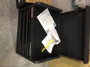 Lot of assorted Husky Tool boxes see pictures