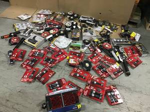 Large lot of assorted Flash Lights, Motion lights and more see pictures