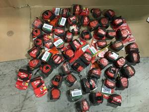 Large lot of Tape measures various sizes and conditions some may need repair see pictures