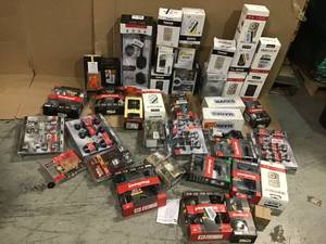 Large lot of assorted Door Knobs and hardware carious kinds and conditions see pictures