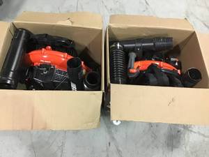 Lot of 2  ECHO 216 MPH 517 CFM 58.2 cc Gas 2-Stroke Cycle Backpack Leaf Blower open box customer returns