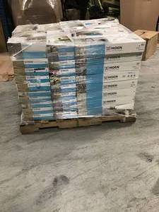 Pallet with salvage assorted Branded Faucets for parts only see pictures