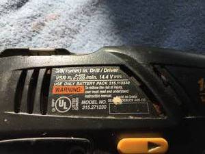 lot 108 image: Craftsman 38th Inch Drill Driver