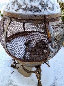 lot 66 image: Metal Outdoor Fireplace