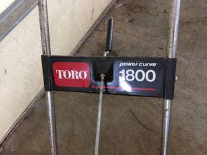 lot 178 image: Toro Powercurve 1800 Snowblower