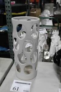 Lot of (4) Decorative Vase Table Decor 18-12 White