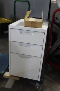 Metal File Cabinet 3-Drawer with Casters