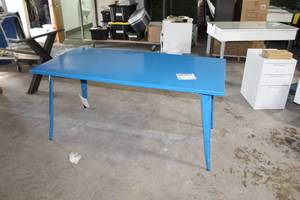 Metal Table Blue