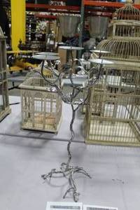 Lot of (5) ZGallerie Albero Tree Candelabra 5-candle 24 Silver