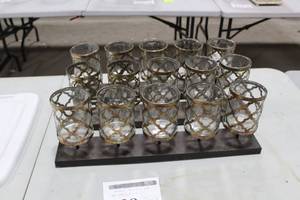 Lot of (10) Decorative Candleholder 5-candle 8