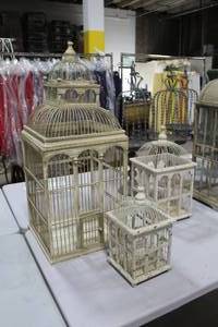 Lot of (3) Bird Cages - 14, 20, 35