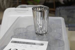 Lot of (54) Glass Candleholder 4-14 Silver
