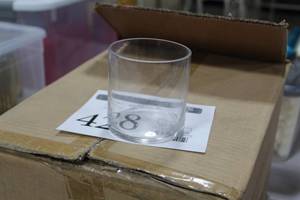 Lot of (36) Clear Glass Candleholder 3