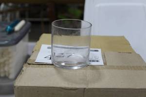 Lot of (36) Clear Glass Candleholder 3