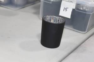 Lot of (44) Glass Candleholder 2-34 Black