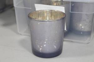 Lot of (36) Glass Candleholder 3 Purple