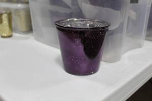 Lot of (12) Glass Candleholder 5 Purple