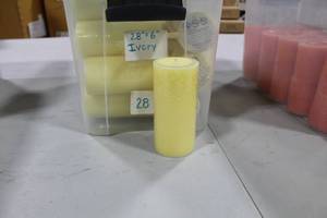 Lot of (28) Candle 6 Ivory