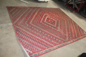 Lucca Collection Area Rug 76x96 RedMulti LF-05