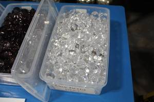 Lot of Plastic Gems Clear