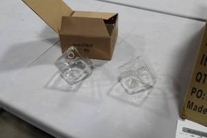 Lot of (72) Accent Dcor, Inc. Slotted Glass Dcor (in box)