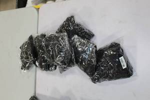 Lot of (8) Standard Chair Covers Black