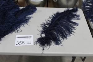 Lot of (70) Ostrich Feathers Purple