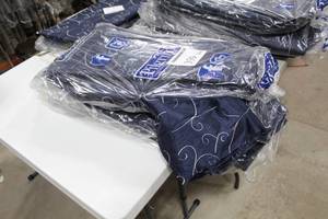 Lot of (10) Tablecloths 132D Navy Blue