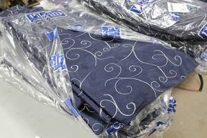 Lot of (10) Tablecloths 132D Navy Blue