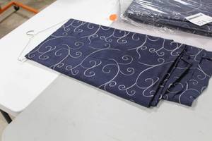 Lot of (10) Tablecloths 132D Navy Blue