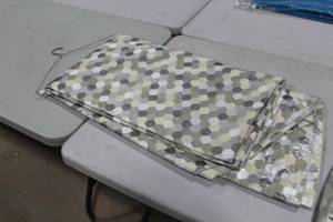 Lot of (6) Tablecloths 132D GreyWhite