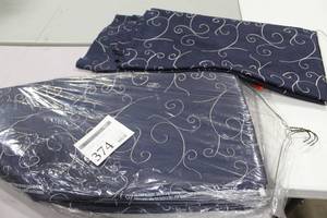 Lot of (4) Tablecloths 132D Navy Blue