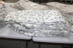 Lot of (10) Tablecloths 132D GreyWhite
