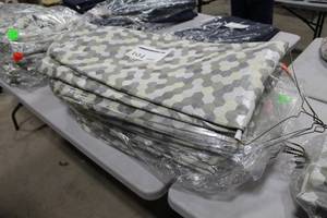 Lot of (10) Tablecloths 132D GreyWhite