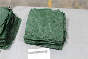 Lot of (10) Kwik Covers 30D Table Covers ReusableDisposable Green