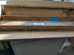 Rustic Luxe 24 in. W x 10 in. D Floating Dark Walnut Decorative Shelves (Set of 2)